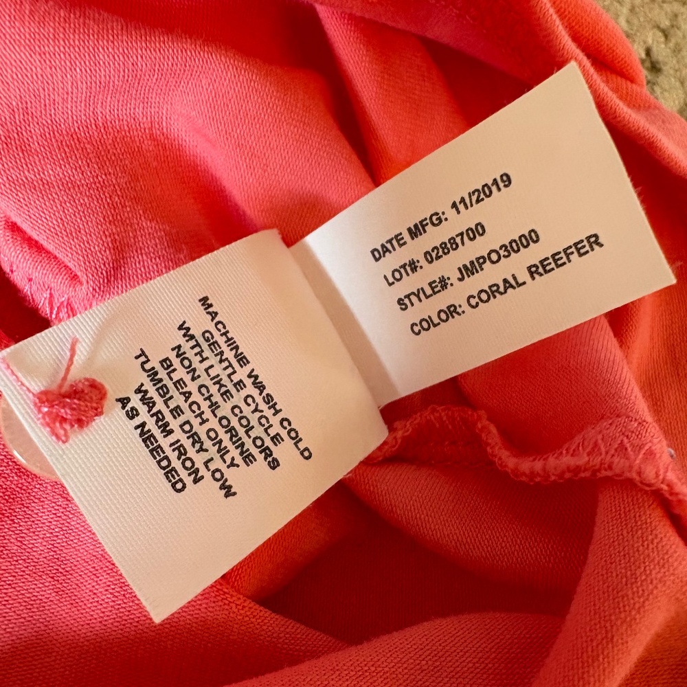 Johnnie-O Hangin Out The Original polo shirt Coral Large - Picture 14 of 15